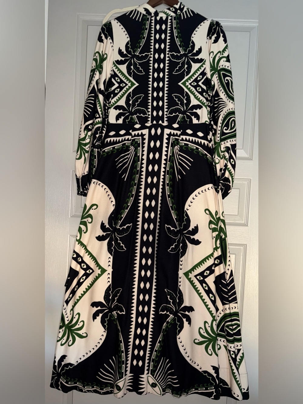 FARM Rio Black Scarf Maxi Dress Medium - Picture 6 of 8